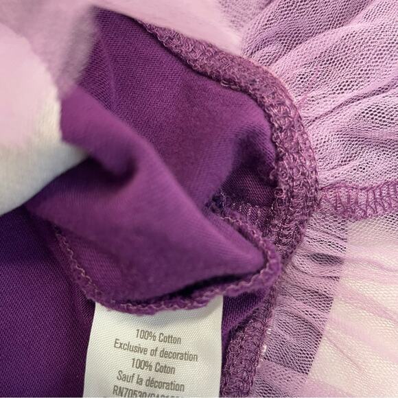 Gymboree Tutu Top Dance All Day purple long sleeve tee Size 6-12 Months - Picture 4 of 7